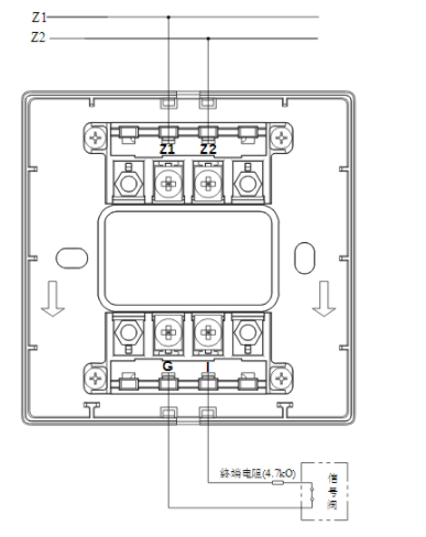 北京海湾GST-LD-8300B输入模块常闭无源触点接线图