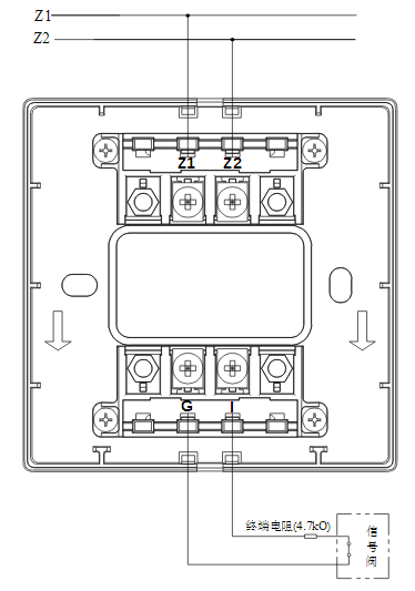 北京北京海湾消防GST-LD-8300B输入模块常闭无源触点接线图