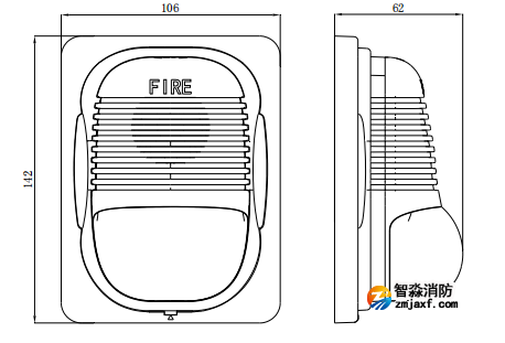 北京海湾GST-HX-M8503火灾声光警报器 北京海湾GST-HX-M8503火灾声光警报器
