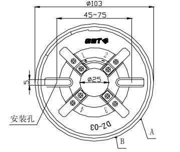 DZ-03定位底座 北京海湾底座